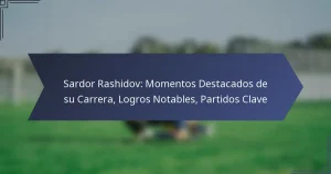 Sardor Rashidov: Momentos Destacados de su Carrera, Logros Notables, Partidos Clave